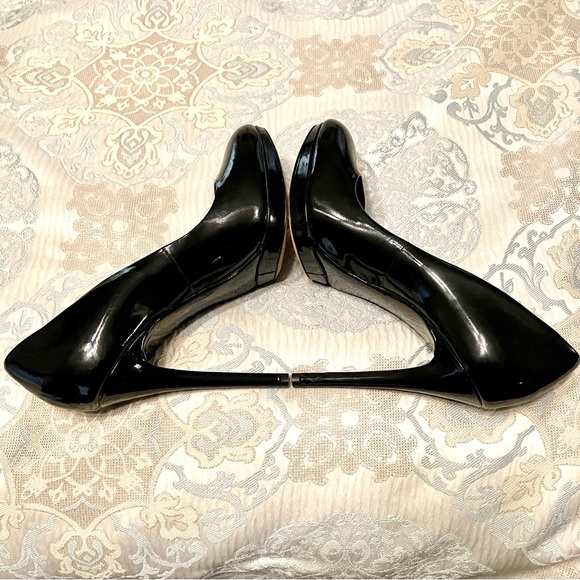 BRIAN ATWOOD Platform Heels BLACK Patent Leather - Sz 9 (EU 40) Very nice! - Picture 5 of 9